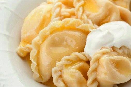 Вареники с творогом и сыром