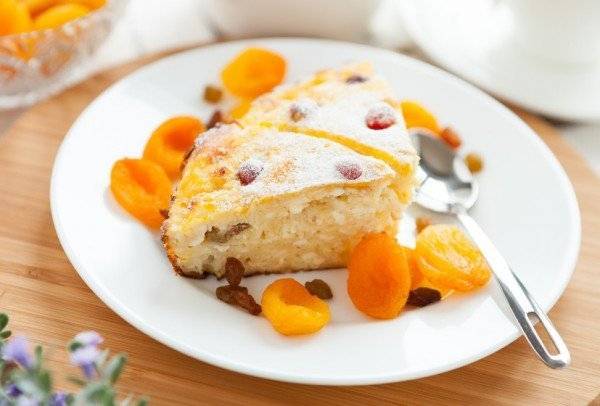 запеканка из творога с курагой